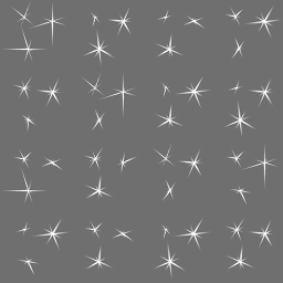 Sprite sheet of sparkles for this example.